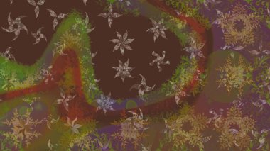 Raster Hip kumaş deseni. Eskiz Vintage Çiçek Deseni.