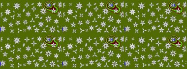 Moda baskıları için zarif bir şablon. Modern çiçek arkaplanı. Parlak renkli çiçekli ve yeşil yapraklı harika bir çiçek deseni. Halk stili.