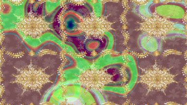 Tarafsız renklerde altın elementler. Geleneksel klasik Raster altın eskiz modeli. Barok tarzında eskiz doğulu süsü..