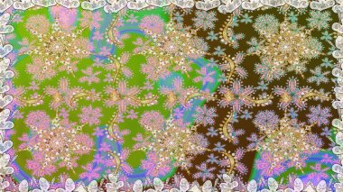 Geleneksel oryantasyon süsü. Tarafsız renklerde, altın elementlerle kusursuz desen. Klasik klasik klasik arka plan. Kusursuz klasik raster altın desenli. Raster illüstrasyonu.