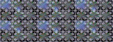 Tekstil ve kapak tasarımı için mükemmel. Doodle tarzı. Renkli, gri, pürüzsüz desen. Gri renkli çiçekler. El çizimi pürüzsüz sonbahar çiçekleri deseni.