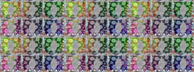 Tarafsız renklerde çiçekler. Düz Çiçek Elementleri Tasarımı. Renkli Bahar Temalı Kusursuz Arkaplan. Çiçekle kusursuz desen.