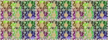 Sembol bayramı, yeni yıl kutlamaları, altın desenler. Kış kar dokusu duvar kağıdı. Yeşil renkli altın kar taneleri. Noel Altın Kar Tanesi.