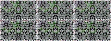 Gri renkli çiçekler. Sevimli çiçek raster deseni. Renkli Yaz Temalı Kusursuz Arkaplan. Düz Çiçek Elementleri Tasarımı.