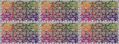 Hediye ambalaj kağıdı, tebrik kartları, posterler ve pankart tasarımı. Raster düz çiçekleri pürüzsüz desen. Gri renkli çiçekler.