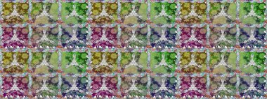 Raster Hip kumaş deseni. Kusursuz Vintage Çiçek Deseni.