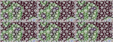 Düz Çiçek Elementleri Tasarımı. Renkli Yaz Temalı Kusursuz Arkaplan. Çiçekli kusursuz retro desen. Gri renkli çiçekler.