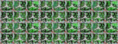 Raster illüstrasyonu. Güzel karalama çiçekleri olan kusursuz çiçek desenleri. Güzel kumaş deseni. Küçük çiçekte sevimli çiçek deseni var..