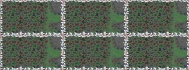 Renkli Kelebeklerle Bahar Arkaplanı. Kart, Davetiye ve Yazdırma için Şirin Kadınsı Desen. Güzel Kelebek Siluetleriyle Moda Dekorasyonu. Yeşil renkte Raster Arkaplanı.