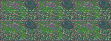 Kusursuz desen. Raster. Raster illüstrasyonu. Web sayfası geçmişleri, duvar kağıtları, tekstil ve yüzey dokuları için mükemmel. Yeşil arka plandaki suluboya kelebeklerin.