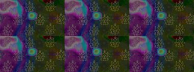 Renkli Bahar Teması eskiz kalıbı. Düz Çiçek Elementleri Tasarımı. Raster..