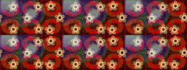 Raster kar taneleri deseni. Renkli arka planda güzel kar taneleri. Raster illüstrasyonu.