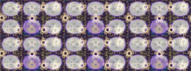 Raster illüstrasyonu. Noel stili. Gri, mor ve nötr renklerde kar taneleri.