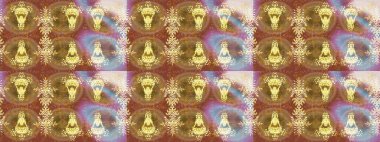 Renkli arka planda güzel kar taneleri. Raster kar taneleri deseni. Raster illüstrasyonu.