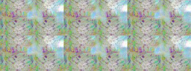 Tarafsız, gri ve mavi papatya desenleri. Tarafsız, gri ve mavi renkler. Raster illüstrasyonu. Tarafsız, gri ve mavi renklerde.