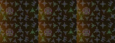 Güzel karalamalı çiçek desenli çizim. Raster illüstrasyonu. Güzel kumaş deseni. Küçük çiçekte sevimli çiçek deseni var..