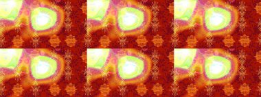 Raster çiçek izi. Çiçek kırmızısı, turuncu ve sarı çizim deseni. Raster Yumuşak kumaş deseni. Klasik taslak çizimi.