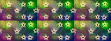 Renkli elementlerle Raster ilginç desen