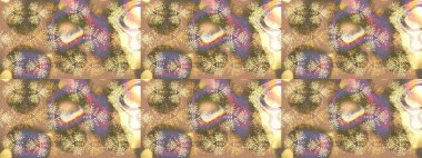 Raster illüstrasyonu. Bej, kahverengi ve nötr renklerde kar taneleri. Kar tanesi raster deseni. Renkli arka planda izole tatlı kar taneleri.