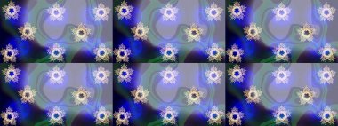 Raster. Menekşe, mavi ve nötr renkte güzel çiçekli kusursuz desen, suluboya çiçek deseni, duvar kağıdı, kart veya kumaş için fayanslı.