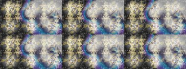 Raster illüstrasyonu. Kar taneleri ve raster arkaplanlı Noel karalaması deseni.