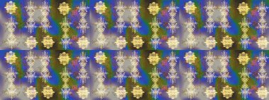 Suluboya, elle çizilmiş. Raster - stok. Eskiz arkaplan modeli. Tarafsız, yeşil ve mor renkli vadilerin çiçekleri.