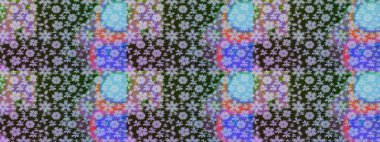 Çiçek desenli eskiz, darbeler, sıçramalar, yaz çiçekleri. Raster illüstrasyonu. Gri renkli çiçekler.