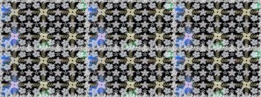 Küçük çiçekte güzel bir desen. Çiçekli bahar çiçekleri. Küçük renkli çiçekler. Kusursuz. Moda baskıları için zarif bir şablon. Motley illüstrasyonu.