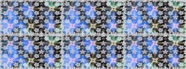 Çiçekler, suluboya ile sorunsuz çiçek desenli. Raster desen. Fantezi kumaş deseni.