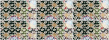 Küçük çiçekteki sevimli çiçek deseni. Kusursuz. Raster illüstrasyonu.