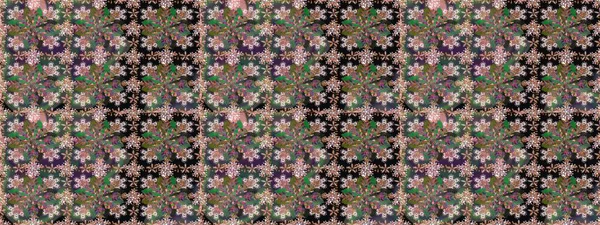 Çiçekler yeşile. Raster hisseleri. Kusursuz bir arka plan modeli. Suluboya, elle çizilmiş.