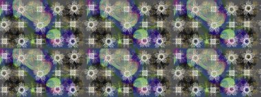 Altın şablonu çiz. Altın desenli yeşil, altın elementli nötr ve gri renkler. Raster doğulu süsü.