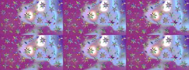 Soyut etnik raster çizim kalıbı. Kabile sanatı boho baskısı, klasik çiçek arkaplanı. Arkaplan dokusu, duvar kağıdı, mor ve nötr renklerde çiçek teması.