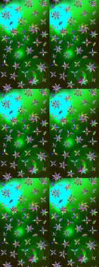 Parlak renkli çiçekleri ve yeşil ve gri renkte yaprakları olan harika bir çiçek deseni. Modern çiçek arkaplanı. Moda baskıları için zarif bir şablon. Halk stili.