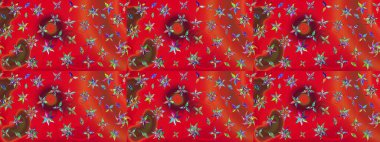 Raster. Güzel suluboya çiçekler, parlak resimler ilham verici ve turuncu çiçek desenli eskiz arka planı..