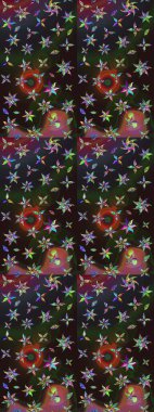 Tatil havası. Bahar mevsimi. Nazik romantik baskı. Raster güzel bir çiçek deseni çiziyor..