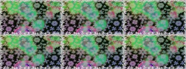 Botanical seamless pattern. Organic elements. Raster pattern. Watercolor effect.