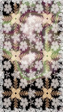 Raster illüstrasyonu. El çizimi. Çiçekli, yapraklı, çiçeksiz çiçek desenli..