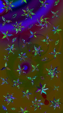 Modaya uygun kumaş deseni. Tony 'nin kumaş kalıbını çiz. Raster illüstrasyonu. Küçük çiçekte sevimli çiçek deseni var..