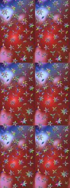 Kızılderili desenli desenli desenli şal deseni. Raster Henna dövme stili. Tekstil, tebrik kartı, boyama kitabı, telefon kılıfı baskısı için kullanılabilir. Etnik Mandala süsü.