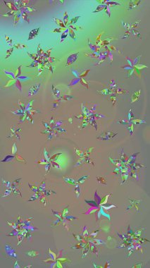 Soyut çiçek çizim kalıbı arka planı. Küçük çiçekteki sevimli çiçek deseni. Raster illüstrasyonu. Raster deseni. Gri ve bej renklerde.