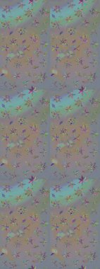 Çiçek desenli eskiz, yaz çiçekleri. Gri ve nötr renkte çiçekler. Renkli Bahar Teması eskiz kalıbı. Düz Çiçek Elementleri Tasarımı.