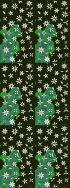 Moda arka planında parlak buketler. Eski usul küçük çiçekli şirin bir eskiz deseni. Kumaş, duvar kağıdı ve kağıt üzerine baskı yapmak için gelişen arka plan. Raster illüstrasyonu.