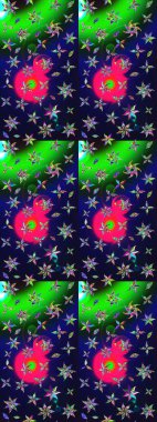 Güzel kumaş deseni. Hoş bir çiçek geçmişi var. Raster illüstrasyonu. Küçük çiçekte çizim deseni.