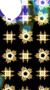 Renkli elementlerle Raster ilginç desen.