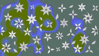 Hediye ambalaj kağıdı, tebrik kartları, posterler ve pankart tasarımı. Tarafsız renklerde çiçekler. Raster düz çiçek çizim deseni.