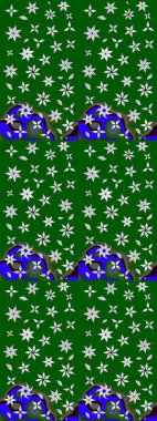 Moda baskıları için zarif bir şablon. Küçük renkli çiçekler. Çiçekli yaz çiçekleri. Motley illüstrasyonu. Robot resim. Küçük çiçekte şirin desenler.