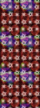 Colors. Holiday design for Christmas and New Year fashion prints. Brown, red and neutral snowflakes. Raster illustration. Christmas cute background with snowflakes abstract background.