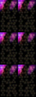 Raster illüstrasyonu. Soyut mandala ya da tuhaf kar tanesi çizgisi sanat tasarımı. Renkli arka planda izole tatlı kar taneleri.