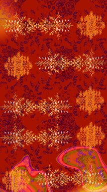 Renkli arka plan üzerinde izole sevimli kar taneleri. Raster resim. Soyut mandala veya kaprisli kar tanesi hat sanat tasarım.